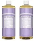 DR BRONNER'S Pure-Castile Liquid Soap Lavender - 32 fl oz ( 2 Pack )