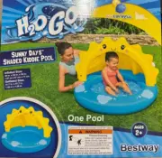 H2OGo Splash Sunny Days Shaded Kiddie Pool 40 inch x 38 inches x 28 inches New