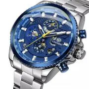 Big Self Winding Sport Watch. Day Month Date Waterproof Mens Watch Great Gift