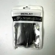 BERLAT 3.5mm Male AUX Audio Jack to USB 2.0 Male Charge Cable Adapter Cord 2pk