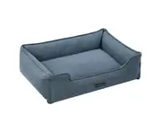 2 x WALLED PETS BEDS DENIM LARGE Puppy Dogs Cats Training Soft Comfort Bed Foam One Size fits Most crates heavy duty Non-Slip Base