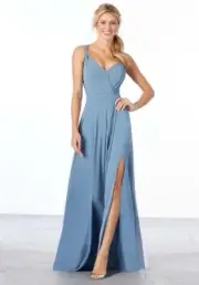 NWT MORILEE BLACK BRIDESMAIDS DRESS 21661 US SIZE 18 Romantic A-line chiffon