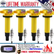 4 Pack Ignition Coils & Platinum Spark Plugs For Toyota Yaris Prius Echo UF316 (for: Toyota)