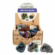 Gemstone Mini Aura Geode (SENT AT RANDOM) NEW