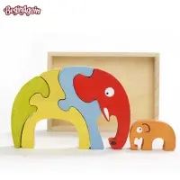在飛比找momo購物網優惠-【Begin Again】木頭造型玩具 大象家庭(A1204