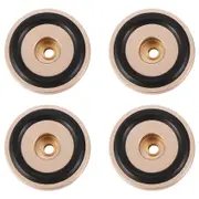 4PCS Turntable Isolation Feet Pads Aluminum Speaker Spikes Stand Foot Cones Base Mat for Audio Sound Amplifier Gold