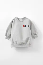 [Cotton On Kids] Cotton On Kids - Riley Sweater - Cloud marle/mama 18-24M CLOUD MARLE/MAMA