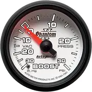 Auto Meter 7503 Phantom II 2-1/16" 30 in. Hg/30 PSI Mechanical Vacuum/Boost Gauge