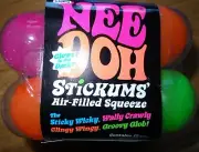 Stickums NEEDOH Air Filled Sticky Squeeze balls Glow 12 pack NEE DOH STUM