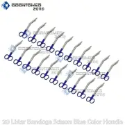 ODM 20 Pieces Lister Bandage Nurse Scissors - Color Handles(Blue)