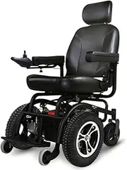 Equipmed Front Wheel Drive Power Electric Wheelchair, Up to 35km Range, Ultra-Comfortable, Safe Stable Non-Slip Anti-Roll Back Power Assist Chair