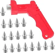 VANZACK Track Spikes 121-Piece Set for Sports Footwear Running Golf Spike Shoes Made of Steel Wrench for Easy Replacement
