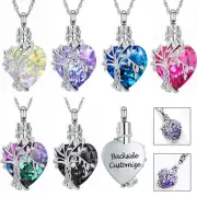 Tree of Life ashes necklace Crystal Heart memorial jewellery cremation jewellery