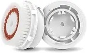 Whitening Brush Head, Replacement Facial Cleansing Brush Heads, Facial Cleanse Brush Head, for Acne Prone, Clogged, Enlarged Pore, Sensitive, Delicate and Dry Skins (1Pack/Brown)