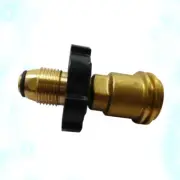 Propane Adapter With Controlled Safety Device For Gas Tank Adapter