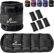 Adjustable Ankle Weights: Sportneer 1 Pair 0.9丨1.36丨1.8丨2.7丨3.18 kg Wrist Weights Arm Leg Weighted Ankle Weight for Indoor Outdoor Exercises Walking Jogging Women Men, 1.6 kg per Ankle, 3.18 kg per Pair