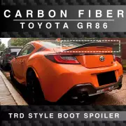 Gloss Carbon Fiber TRD Style Trunk Wing For Subaru BRZ 2022+ & Toyota GR86 Kick