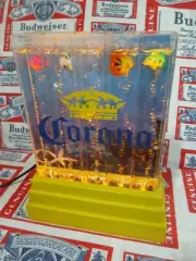 RARE NEW VTG 2004 CORONA BEER HOAX LIE FISH TANK MOTION LED BAR LIGHT SIGN