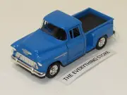 WELLY 1955 CHEVY STEPSIDE 3100 PICK UP TRUCK BLUE 4.75" FREE SHIP