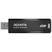 ADATA SC610 2TB Retractable USB Portable SSD [SC610-2000G-CBK/RD]