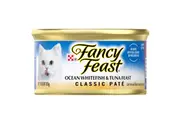 Fancy Feast Adult Classic Pate Wet Cat Food Ocean Whitefish & Tuna 24 x 85g