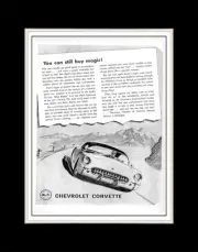 1955 Chevy Corvette You Can Still Buy Magic - Matted for 11x14 Frame