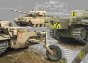 Long Range Centurion MK.5LR/MK.5/1 fuel tanks (Plastic model kit) 1/72 ACE 72428