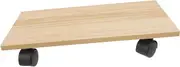 SHOWERORO Pc Tower Stand Computer Riser Desk Riser Floor Stand Wheels Wooden Base for Desktop Computer Towers