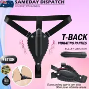 Vibrating Panties G-String T-Back Wearable Clitoris Vibrator Bullet BDSM Sex Toy