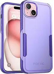 Poetic Neon Series iPhone 15 Plus Case, Dual Layer Heavy Duty Tough Rugged Light Weight Slim Shockproof Protective Drop Protection Phone Case 2023 New Cover for iPhone 15 Plus (6.7 Inch), Purple