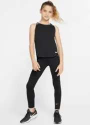Nike CK2803-010 Girls Size M Black Cross-Back Dri-Fit Training Tank Top TY-3119