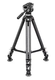【Leofoto USA】Leofoto LVC-253C+BV-20 Twin Leg Video Tripod with Fluid Head