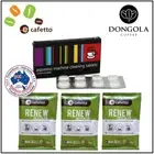 DELONGHI Espresso Coffee Machine Cleaning Tablets + Organic Descaler Cino Cleano