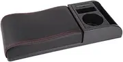 Car Centre Console Storage Box Universal Car Armrest with Dual USB Cup Holder Removable PU Leather Storage Box Elbow Support Pad Car Armrest BHYYDSS(1)