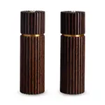 L'Objet Hand Carved Ribbed Salt and Pepper Mills