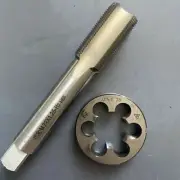 M22 X 1.25 HSS Tap and Die Set Thread Tap and Round Thread Die Right Hand Taper