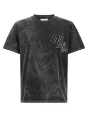 [Off-White] Off-White-Outline Arrow T Shirt Nero-Uomo L