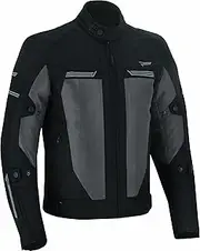 RS Motosports AIRWAVE 2.0 Textile Motorcycle Summer Jacket for Men CE Armored, Mesh Lining Biker Jacket Men