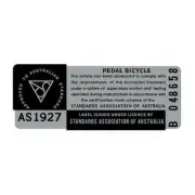 Madison - AS1927 decal - CHROME - old school bmx