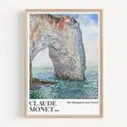 Claude Monet - The Manneporte near Etretat, 1886 Exhibition Art Poster Print.