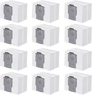 [Charlux] 12 Pack Vacuum Dust Bags Compatible With Xiaomi Roborock S8+ S8Pro, Ultra S7, MaxV, Ultra Q5, Q5+, Q7, Q7+ MAX+, Clean Base Automatic Replacement Dirt Disposal Bag for Robot Vacuum Cleaner