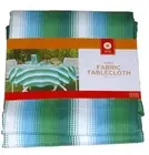 Summer Decor Blue Green White Stripe Tablecloth Fabric Table Cloth 70 Round