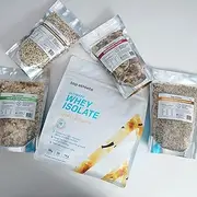 Top Athlete Ultimate Breakfast Bundle | Grass-fed Whey Isolate Powder Vanilla Bean Flavour | Superfood Blend | Fruit & Nut Muesli | Tri colour Quinoa | LSA Meal | All in one