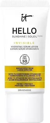 IT Cosmetics : Hello Sunshine - Invisible Face Serum Sunscreen SPF 50 - 1.69 OZ.