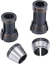 4pcs Adapter Collet Chuck CNC Router Tool Replacement Collet Electric Router Adapter Milling Cutter Conversion Chuck 6/6.35/8mm Chuck