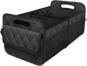 ATATHXHQay Universal Car Trunk Storage Box Foldable PU Leather Multi-Functional Organizer for Vehicle Interior Automotive Rear Boot Box