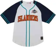New York Islanders Hockey Mitchell & Ness Men’s White Baseball Jersey Small