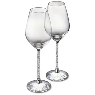 施華洛世奇水晶鉆石紅酒杯套裝家用葡萄酒香檳高腳杯刻字結婚禮物