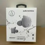 audio-technica SONICSPORT ATH-SPORT7TW GY Bluetooth Wireless Headphones NEW-JPN
