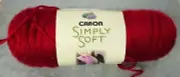 CARON SIMPLY SOFT 6 oz. Worsted 100% Acrylic Yarn AUTUMN RED # 9730